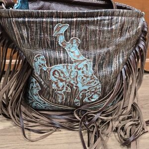 Wildlace and beadwork bag
